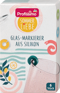 Glasmarkierer Silikon bunt Sommerliebe Profissimo