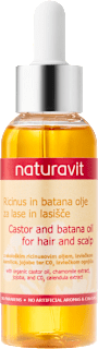 Ricinus in batana olje za lase in lasišče Naturavit