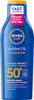 Opaľovacie mlieko Protect & Moisture SPF 50+  NIVEA SUN