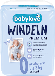 Premium plenice newborn XS 0, 0–3 kg babylove