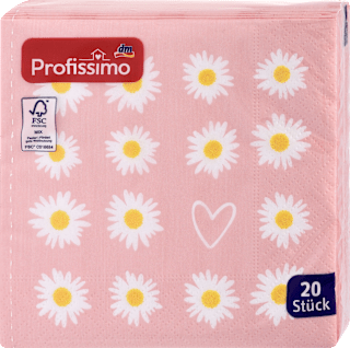 ubrousky Kopretiny 25x25 cm, 3vrstvé Profissimo