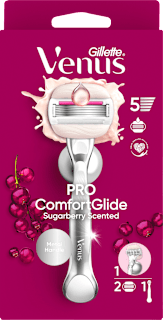 Rasoio PRO Comfort glide Sugarberry con 2 testine Gillette Venus