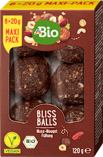 Bliss Balls, Nuss-Nougatfüllung dmBio