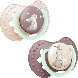 Smoczek 0-6m Night&Day Girl LOVI