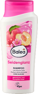 Selyemfényt adó sampon fénytelen és erőtlen hajra Balea