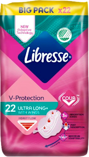 freshness & protection higijenski ulošci s krilcima Big Pack – ultra long Libresse