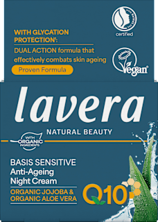 Crema da notte antirughe Basis Sensitiv lavera NATURKOSMETIK