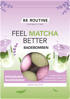 Badebomben FEEL MATCHA BETTER (6x50 g) BE ROUTINE