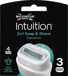 Intuition náhradní holicí hlavice 2 v 1 Soap & Shave Sensitive WILKINSON SWORD