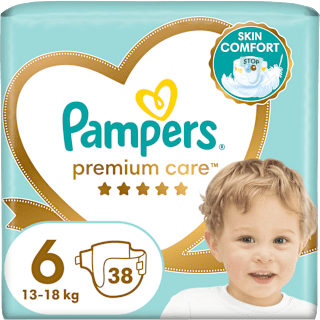 Pieluchy Premium Care rozmiar 6, 13-18 kg Pampers Premium Care