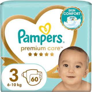 Pieluchy Premium Care rozmiar 3, 6-10 kg Pampers Premium Care
