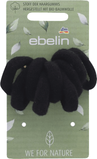 Elastici per capelli neri spessi nature ebelin