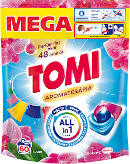 Mosókapszula színes ruhákhoz, Aromaterápia Orchid Color Tomi