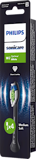 Nadomestne glave za električno zobno ščetko W2 Optimal White - črne Philips Sonicare