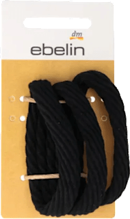 Elastici per capelli intrecciati neri ebelin