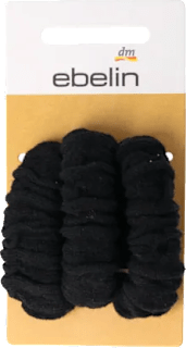 Elastici per capelli larghi neri ebelin