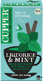 Kräutertee mit Süßholz & Minze (20 Beutel) Cupper