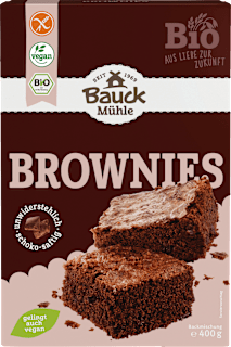 Backmischung Brownies, glutenfrei Bauck Mühle