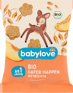 Frucht-Getreide-Riegel Happen Hafer & Pfirsich ab 1 Jahr babylove