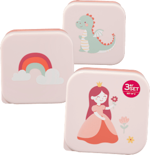Snackboxen Set rosa/rot 3tlg babylove