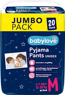Pyjama Pants Unisex Gr. M 4-7 Jahre (17-30 kg), Jumbo Pack babylove