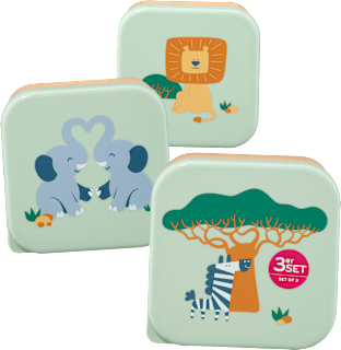 Snackboxen Set grün/orange 3tlg babylove