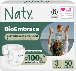 Windeln BioEmbrace Gr. 3 (4-9 kg) Naty