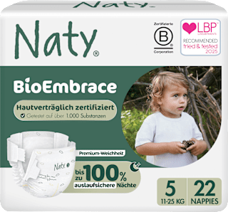 Windeln BioEmbrace Gr. 5 (11-25 kg) Naty