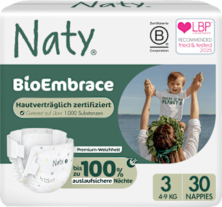 Windeln BioEmbrace  Gr. 3 (4-9 kg) Naty