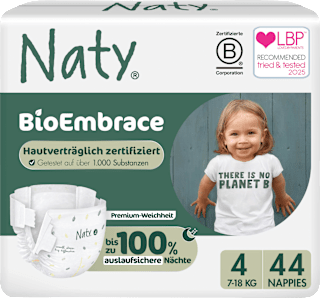Windeln BioEmbrace Gr. 4 (7-18 kg) Naty