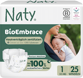 Windeln BioEmbrace Gr. 1 (2-5 kg) Naty