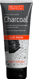 Mască de față cu argilă și cărbune activ Beauty Formulas