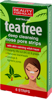 Benzi pentru curățarea porilor de pe nas cu arbore de ceai Beauty Formulas