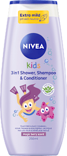 Kinder Duschgel, Shampoo & Conditioner 3in1 Beerenduft NIVEA
