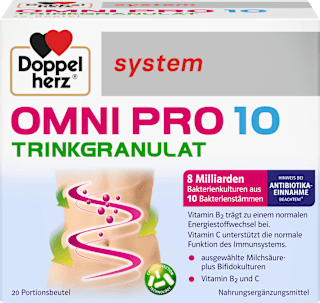 Doppelherz system OMNI PRO 10 Trinkgranulat Portionsbeutel 20 St Doppelherz