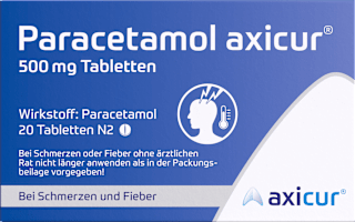 Paracetamol axicur 500 mg Tabletten axicur