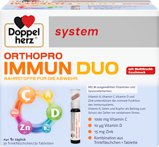Doppelherz system Orthopro Immun Duo 30 Trinkfläschchen / 30 Tabletten  Doppelherz