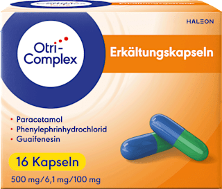 OtriComplex Erkältungskapseln 500mg/6.1mg/100mg Otri-Complex