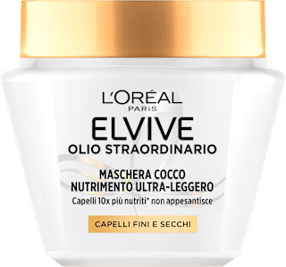 Maschera cocco OLIO STRAORDINARIO nutrimento ultra-leggero L'Oreal Paris ELVIVE
