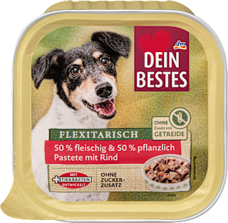 Nassfutter Hund mit Rind, Naturverliebt Flexitarisch Dein Bestes