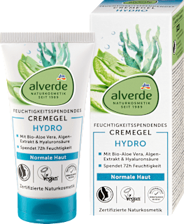 Hydro hidratáló krémgél bio aloe verával, algakivonattal és hialuronsavval, normál bőrre  alverde NATURKOSMETIK