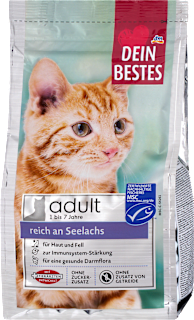 Trockenfutter Katze reich an Seelachs Dein Bestes