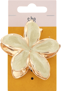 Štipec do vlasov kovový kvet - zlatý s-he stylecollection