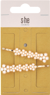 Spony s perlami - zlaté s-he stylecollection