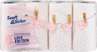 Тоалетна хартия Limited Edition, 3-пластова Sanft&Sicher