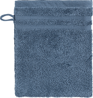Waschlappen Blau Frottee ebelin