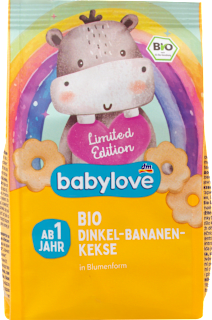 Biscuiți ecologici cu ovăz și banane pentru copii cu vârsta de peste 1 an babylove