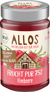 Fruchtaufstrich Himbeere Frucht Pur 75% ALLOS