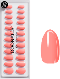 Künstliche Nägel, Soft Gel Press Ons Peach Please Short Almond Doonails