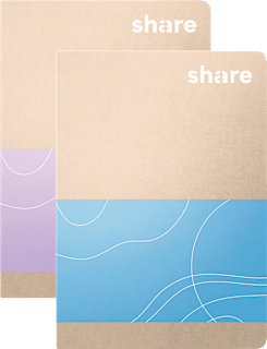 Notizheft A6 kariert 40 Blatt share